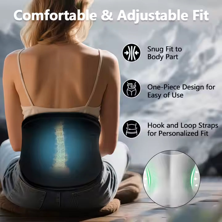 Reusable Hot and Cold Gel Ice Pack for Lower Back Pain Relief