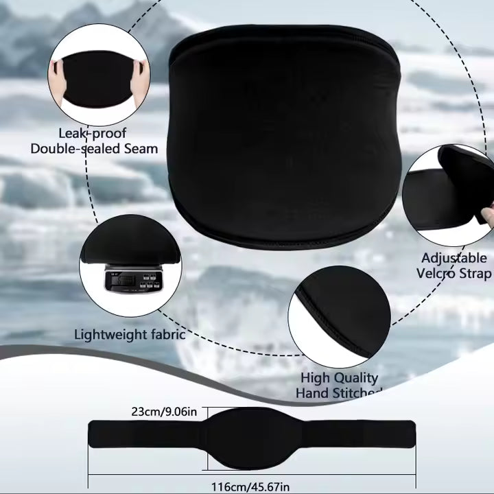 Reusable Hot and Cold Gel Ice Pack for Lower Back Pain Relief